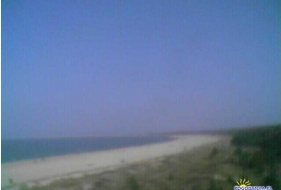 Plaża ze stacji pogodowej