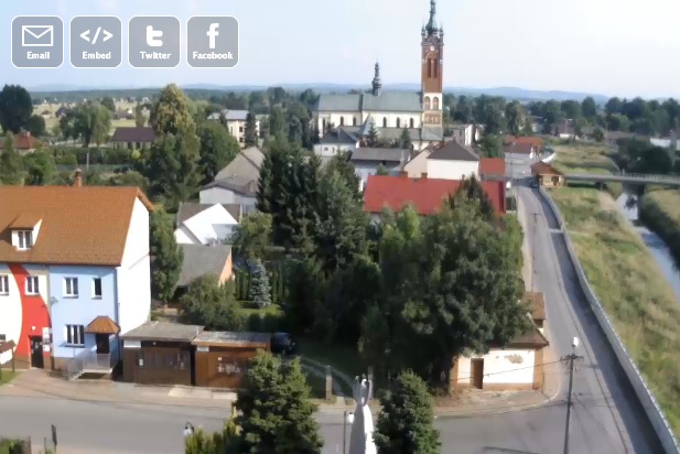 Panorama wsi - Borzęcin