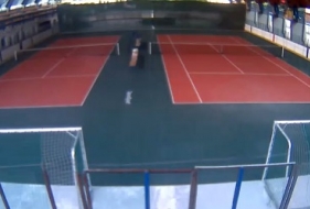 Kort tenisowy - Lodowisko